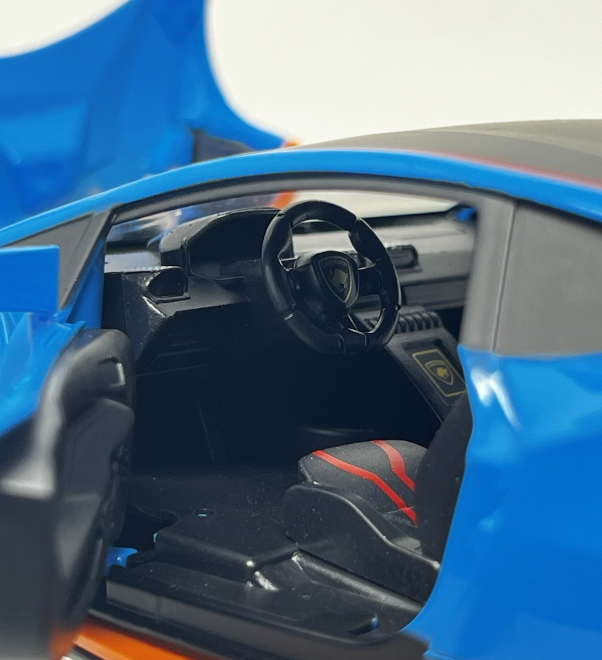 1/24 Diecast Lamborghini STO | Realistic Blue Super Car Model | Toy Car