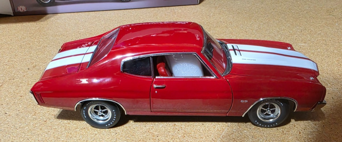 ACME 1/18 1970 CHEVROLET CHEVELLE SS 454 LS6 RED A1805530 1 OF 454 LIMITED