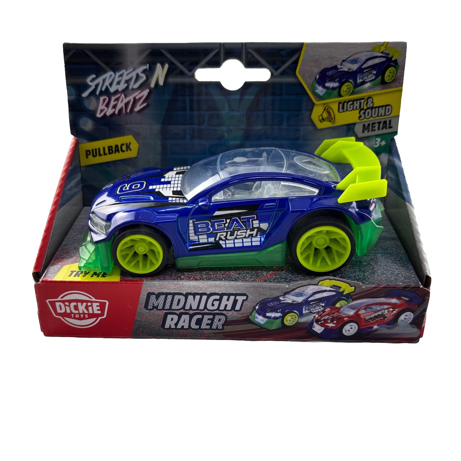 Midnight Racer Car,Snippet Racer 3,Lights and Sound,Age 3+