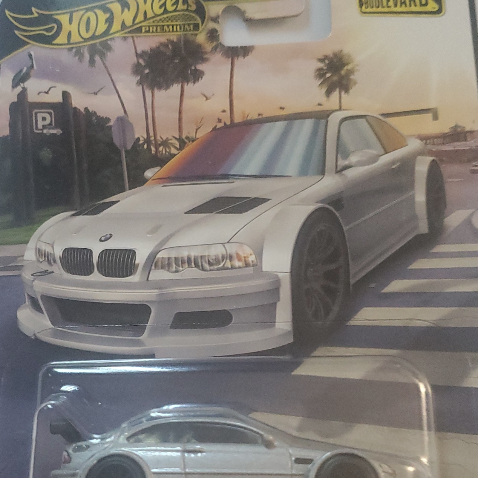 Hot Wheels Boulevard BMW M3 GTR 1:64 Diecast Car Silver Unopened