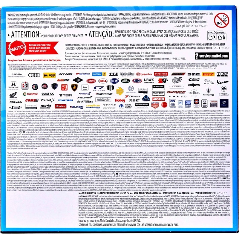 Cars& Trucks Set with 1 Exclusive Car-1:64 Scale – 8pk Vehicle styles are random