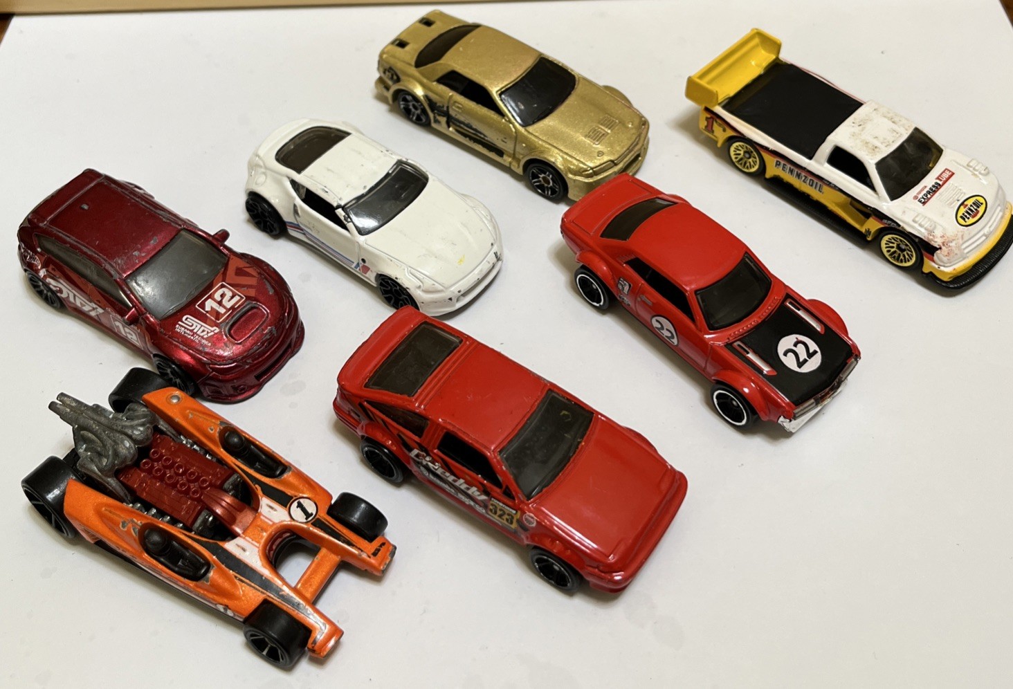 Hot Wheels Japanese Cars Lot Of 7 – Honda, Toyota, Subaru, Nissan, Corolla