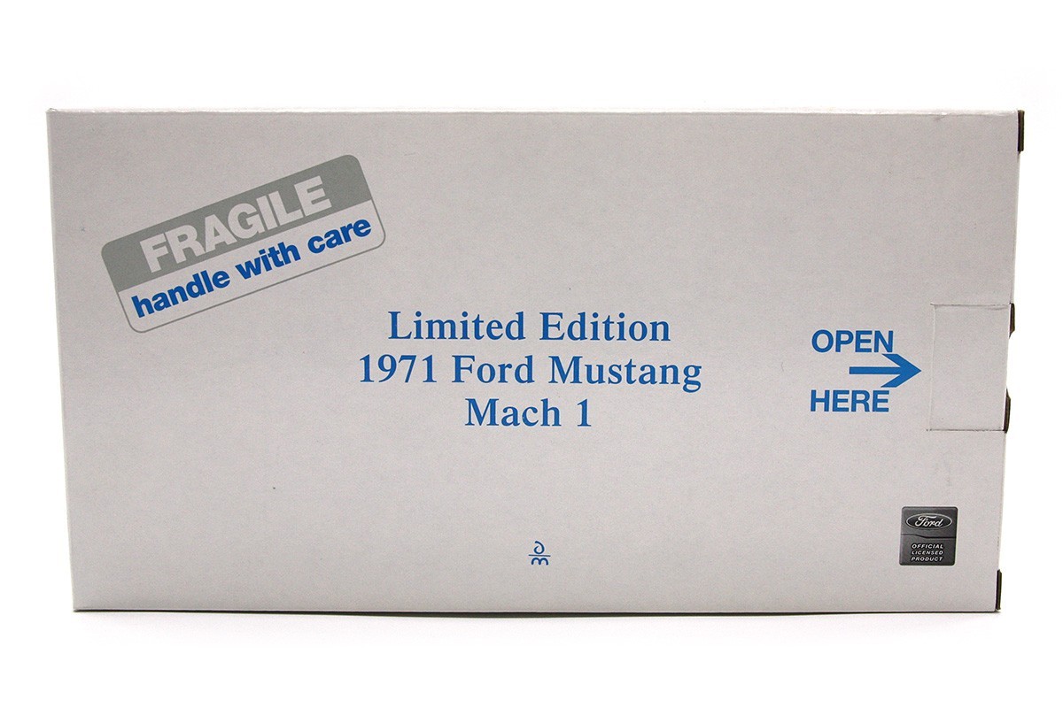 1971 Ford Mustang Mach 1 (1:24) Bright Blue Metallic Diecast (Unsealed), by DM