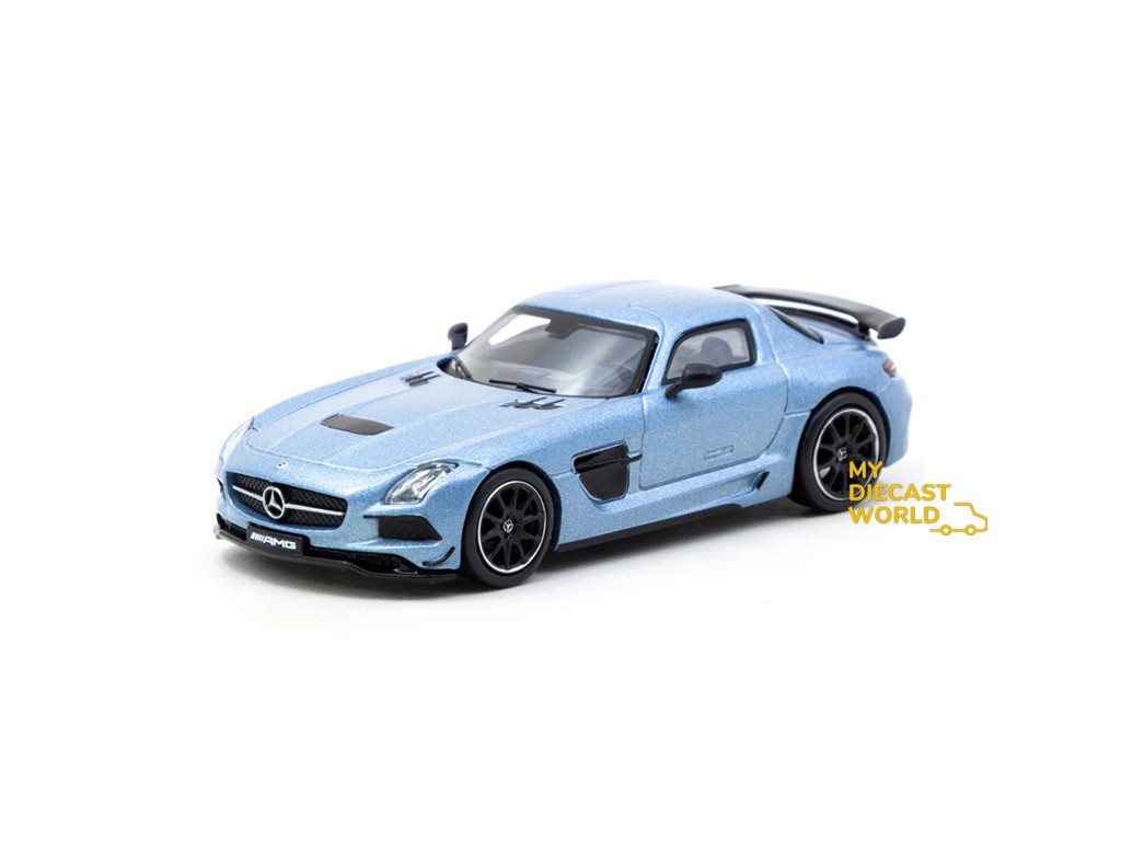 Tarmac Works 1:64 Mercedes-Benz SLS AMG Coupe Black Series Matte Blue