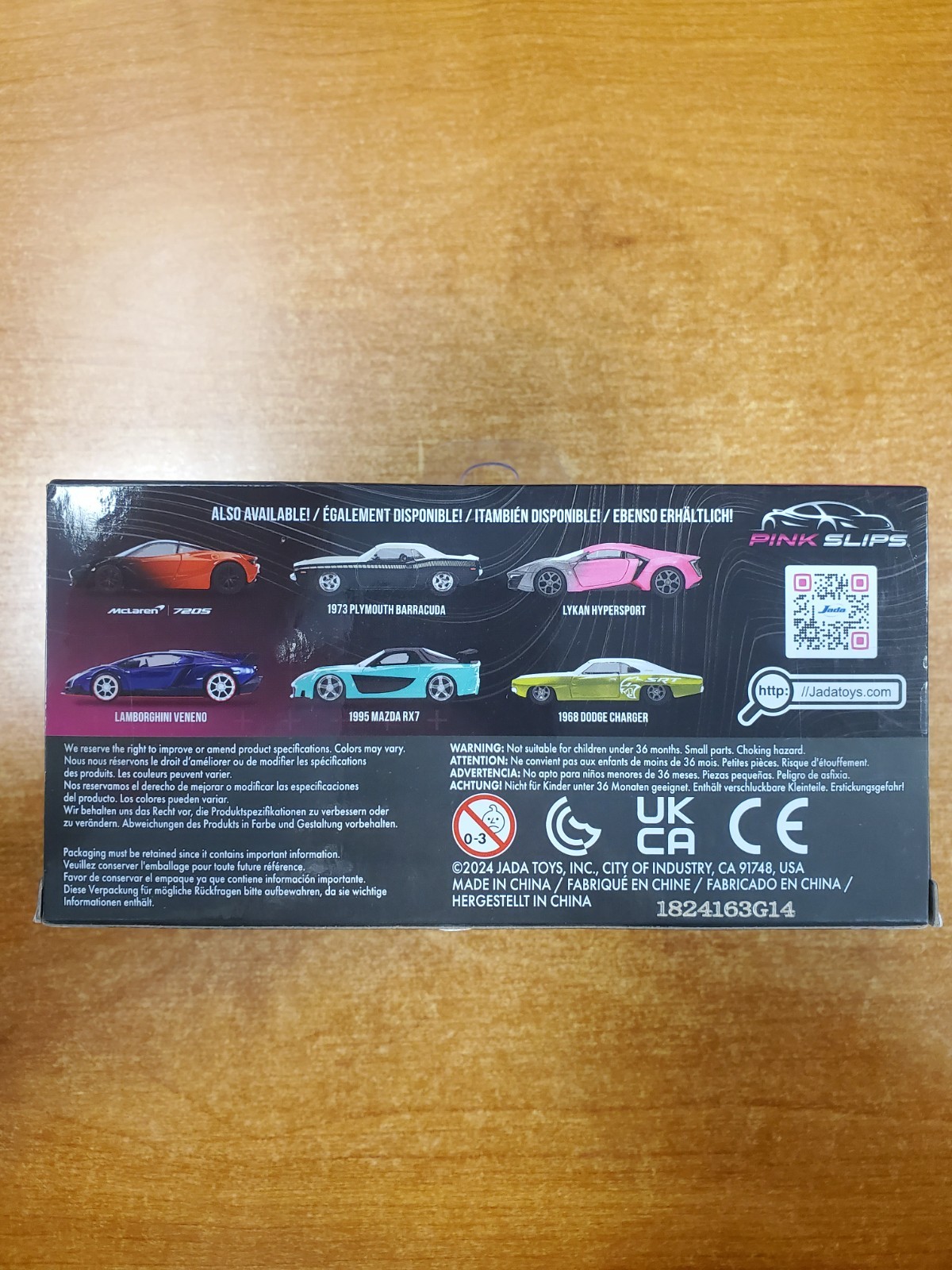 Jada Pink Slips McLaren 720S *Orange & Black* 1:32 Die-Cast Car – E15C