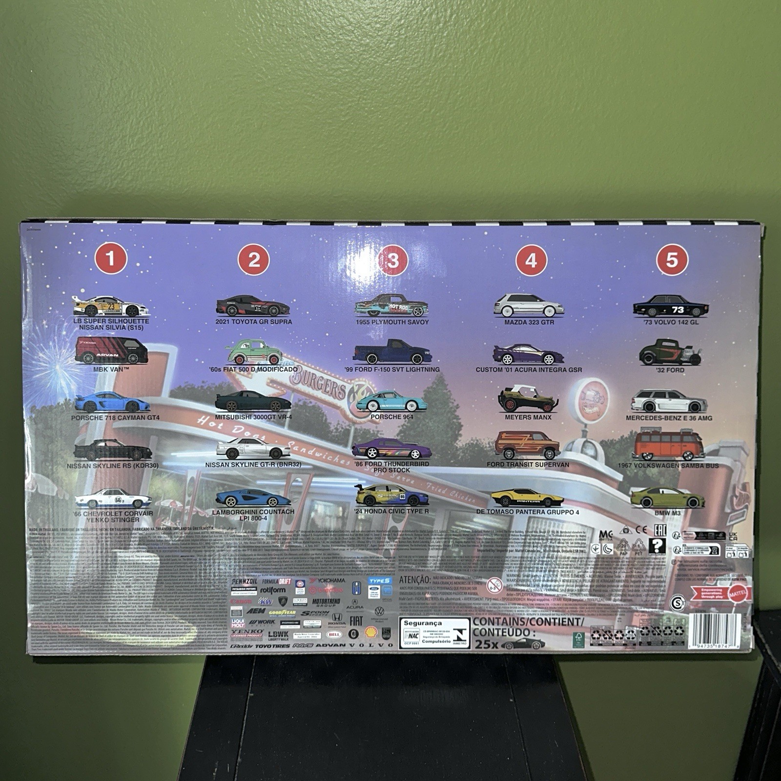 Hot Wheels 2024 Boulevard 25-Car Factory Set Premium Diecast Collection HRW96