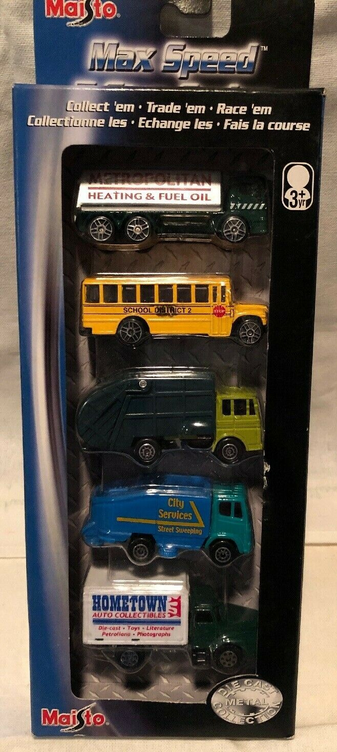 Vintage Maisto Hometown Max Speed 5 Star Series Diecast Metal Collection 2001