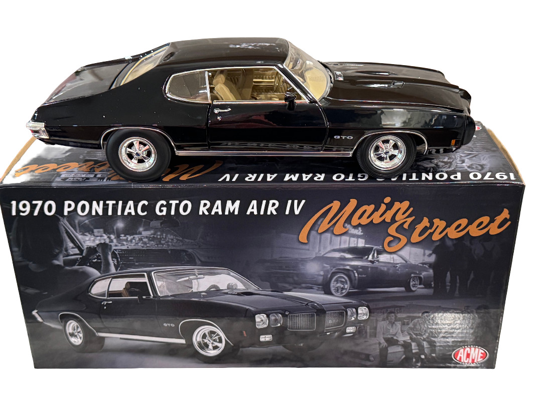 ACME 1970 Pontiac GTO Ram Air IV Main Street Starlight Black 1/18 1 of 402