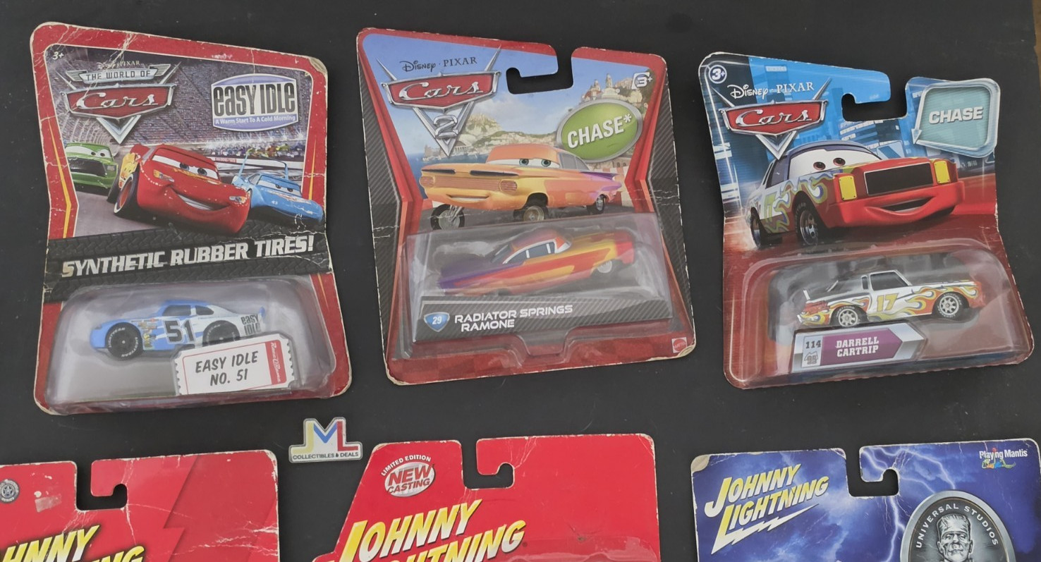 Mixed Diecast Bundle Hot Wheels Johnny Lightning Disney Pixar Cars 10 Sealed