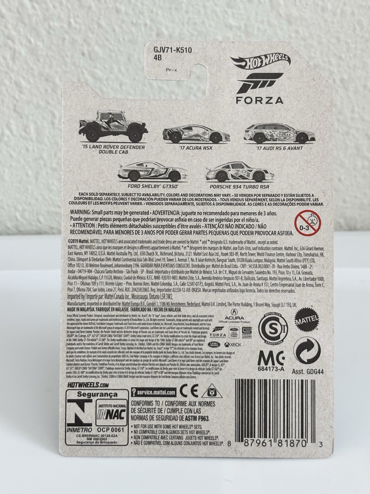 Hot Wheels Forza Motorsport Porsche 934 Turbo RSR White (2020) Xbox
