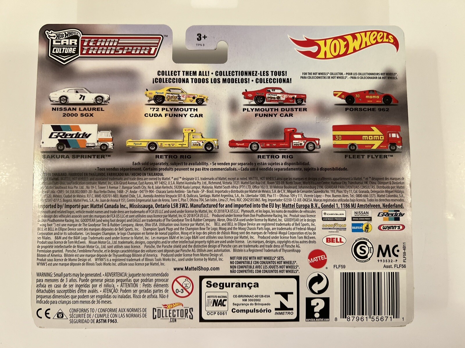 Hot Wheels Team Transporter Nissan Laurel 2000 SGX Sakura Sprinter NEW