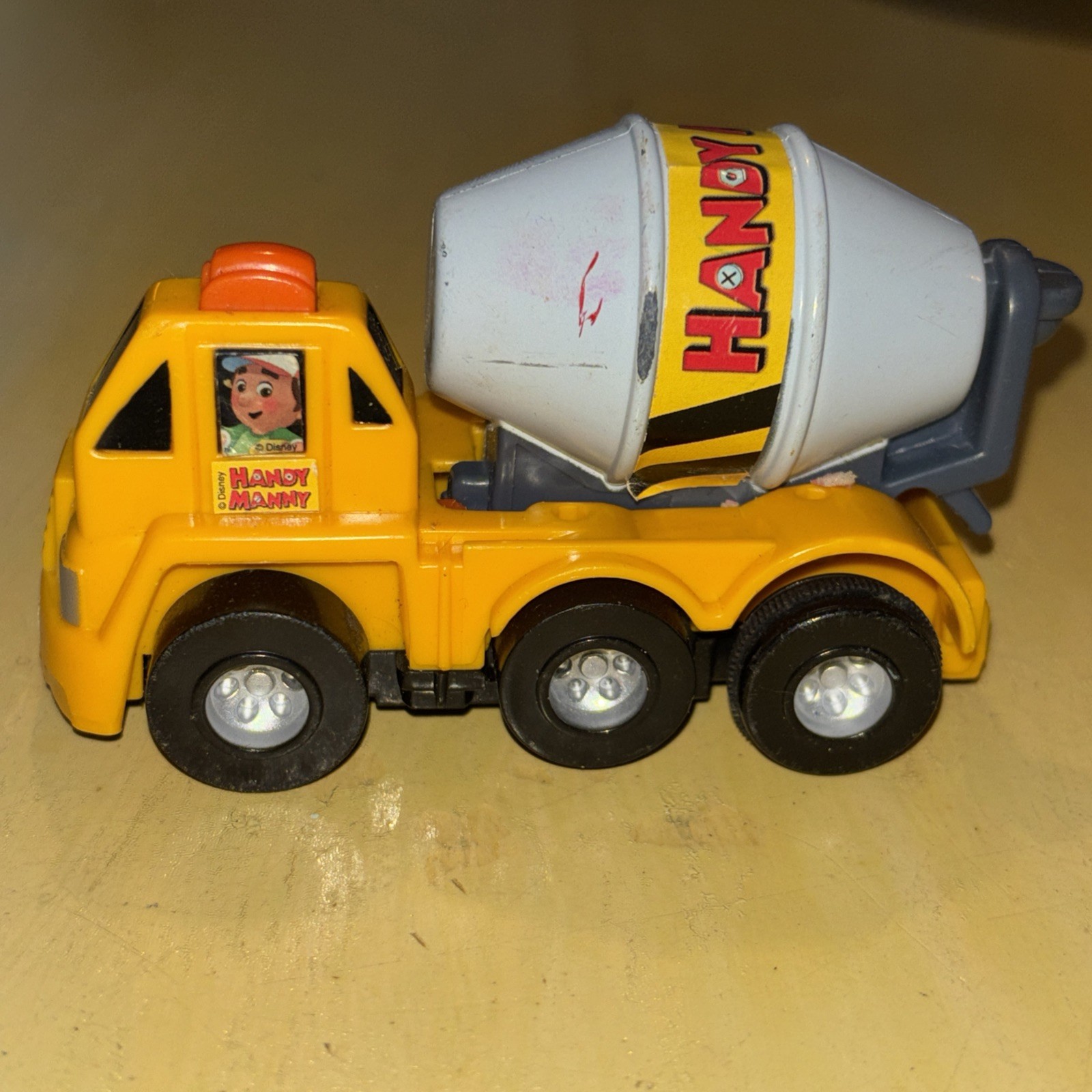 VTG Handy Manny Cement Mixer Mixing Truck Construction Push And Go Disney