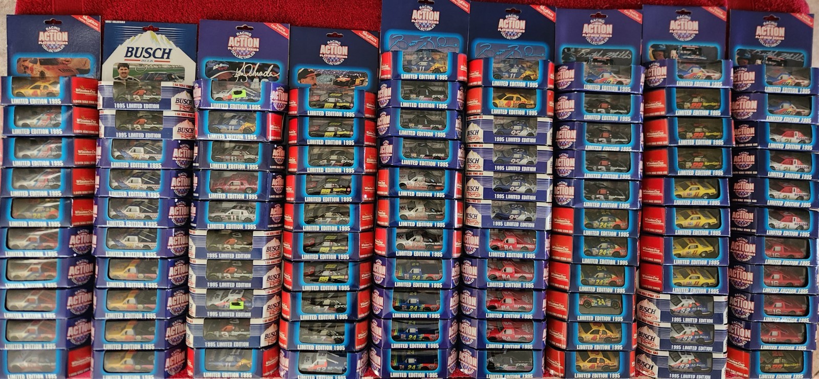 Action Vintage NASCAR Lot of 95 Assorted Race Cars 1/64 DieCast FREE Shipping!