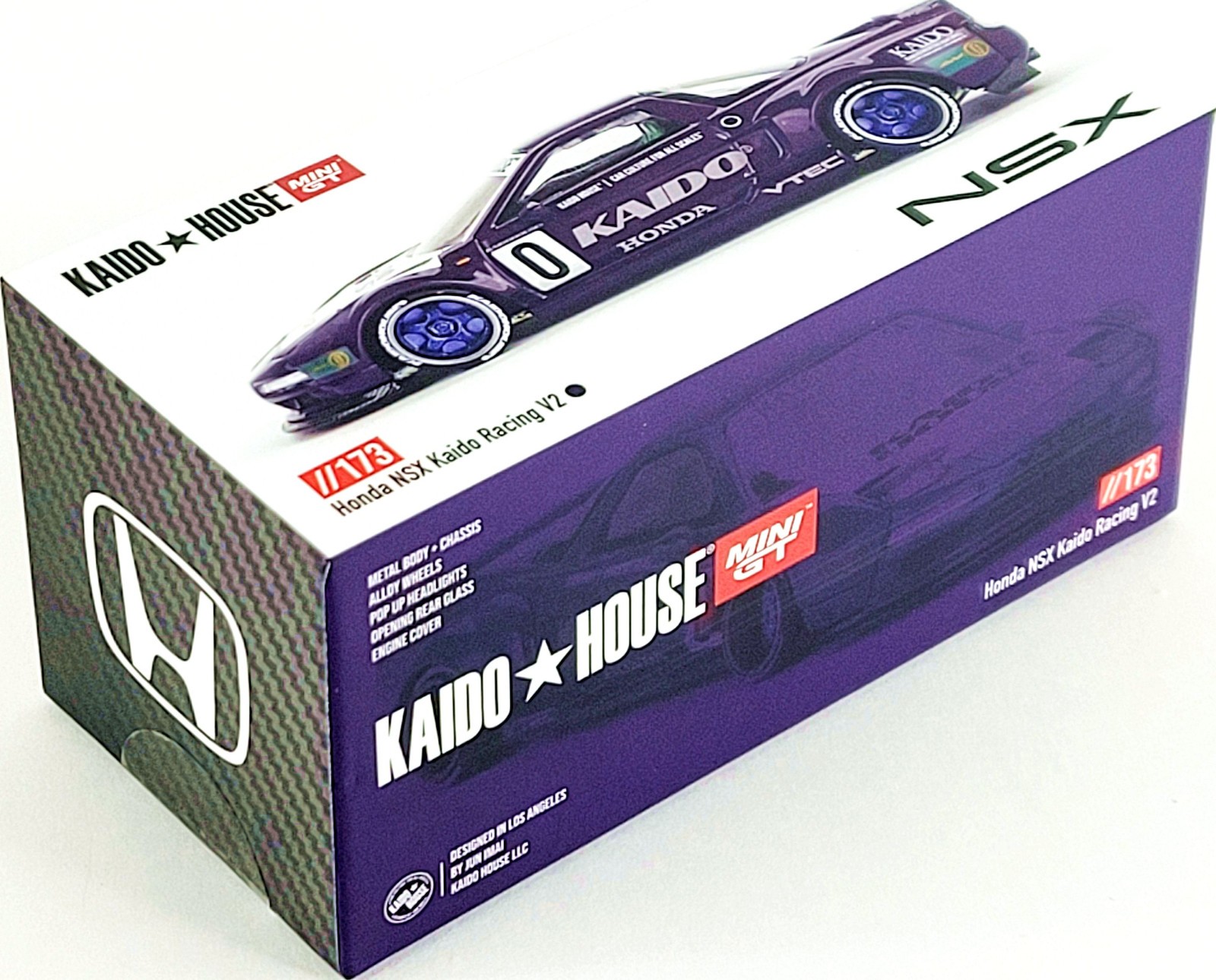 Kaido House x Mini GT Honda NSX Kaido Racing V2 🟪 PURPLE 🟪 1/64 KHMG173