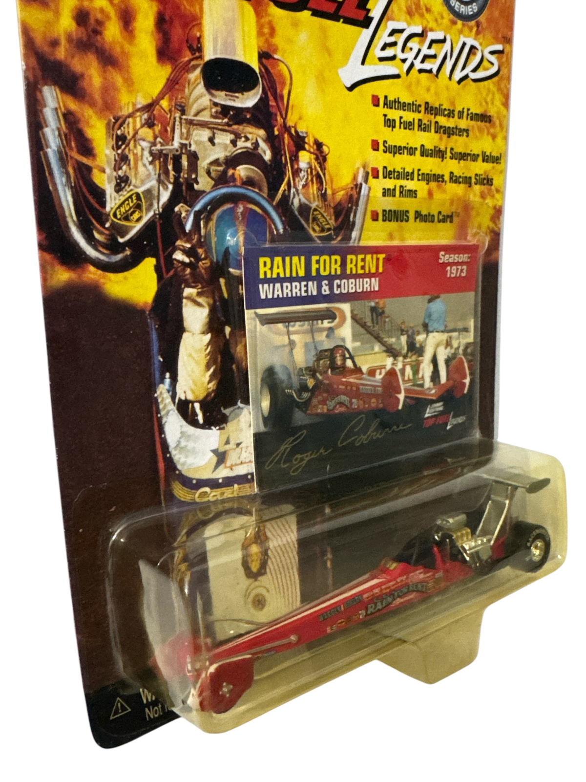 Johnny Lightning Top Fuel Legends 1:64 Rain For Rent Roger Coburn Season 1973