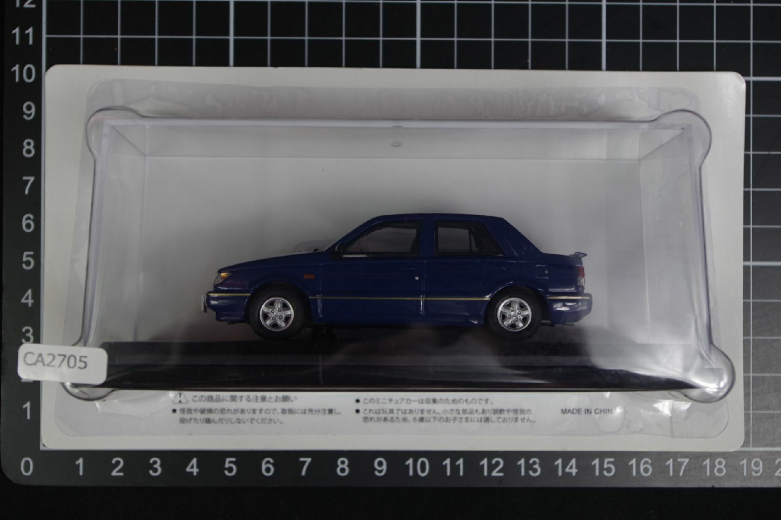 Isuzu Gemini 1987 Blue 1/43 Scale Box Mini Car Display Diecast Vol 66
