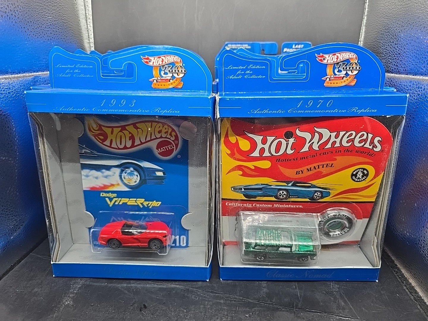 14 1997 Hot Wheels 30 Years T-Bird Viper RT/10 Blimp path Beater JT-3 65 Mustang
