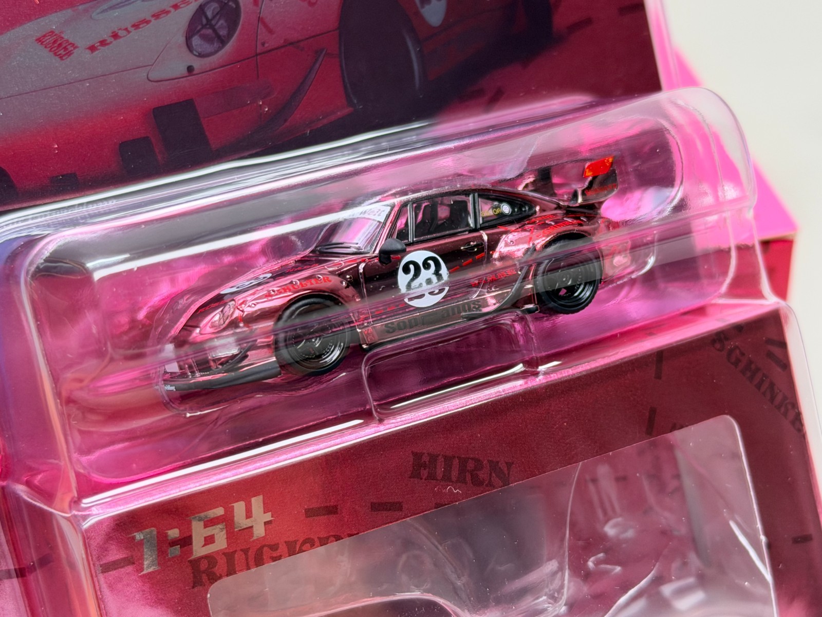 Model Model 1/64 RWB 993 HEC Beijing Expo Electroplating Hidden Version