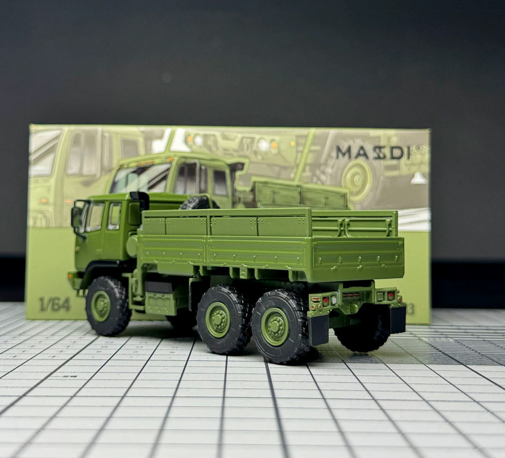 Masdi 1:64 Green Military FMTV 6×6 Truck Model Diecast Display Car