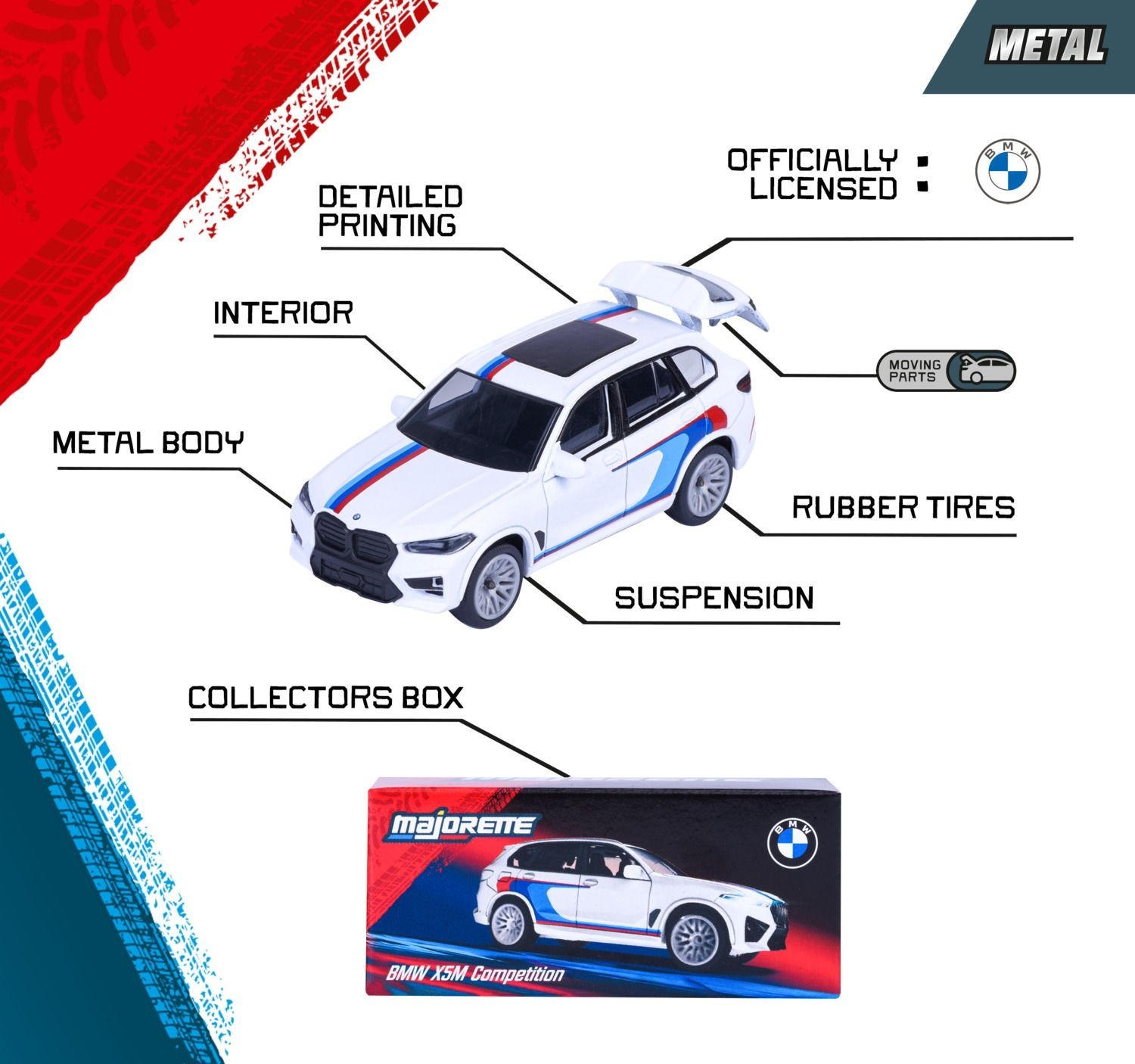 Majorette 1:64 BMW M Sport Series Deluxe Cars Full Set of 6 Models NEW UK Stock