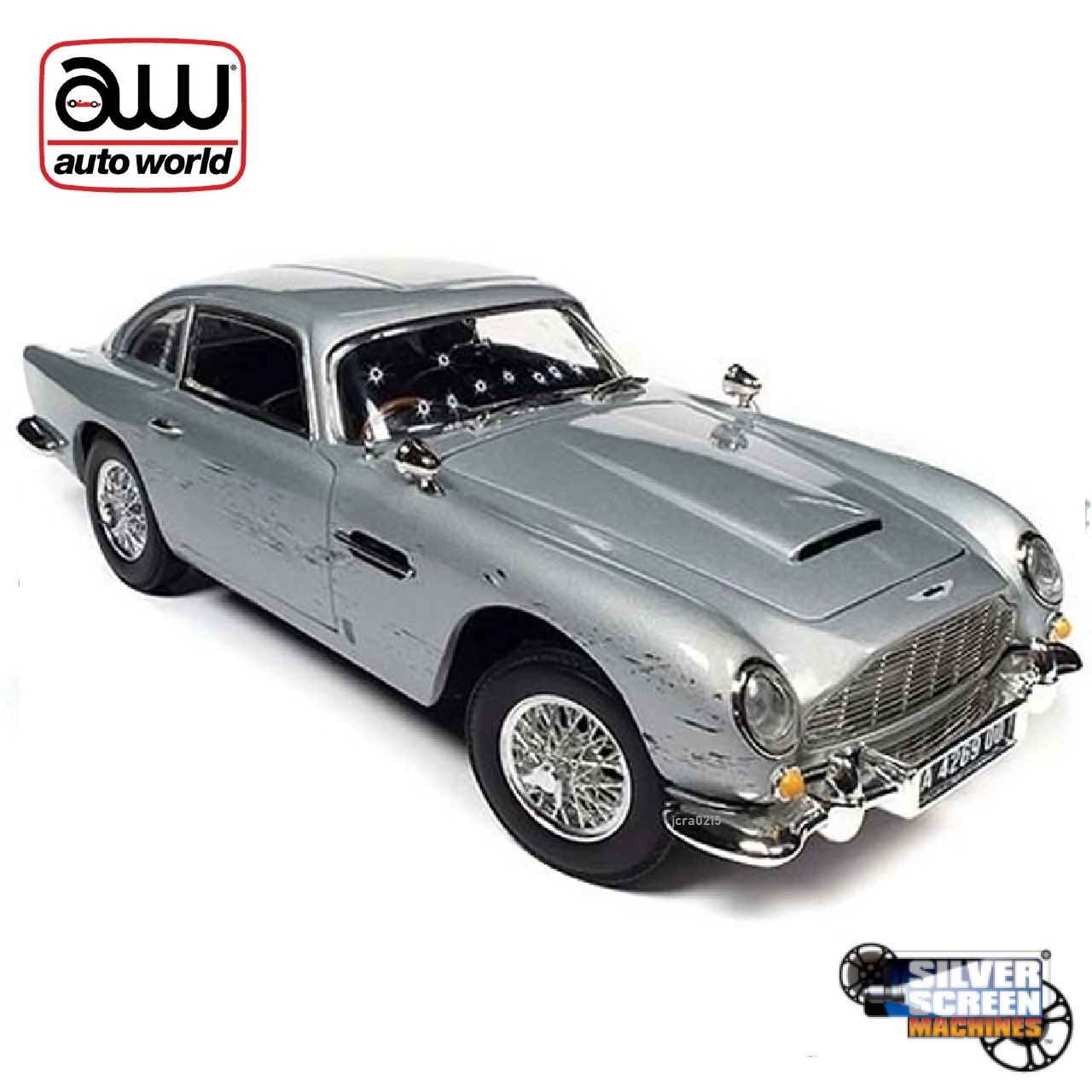 Autoworld 1:18 Aston Martin DB5 James Bond 007 No Time to Die Damaged Version