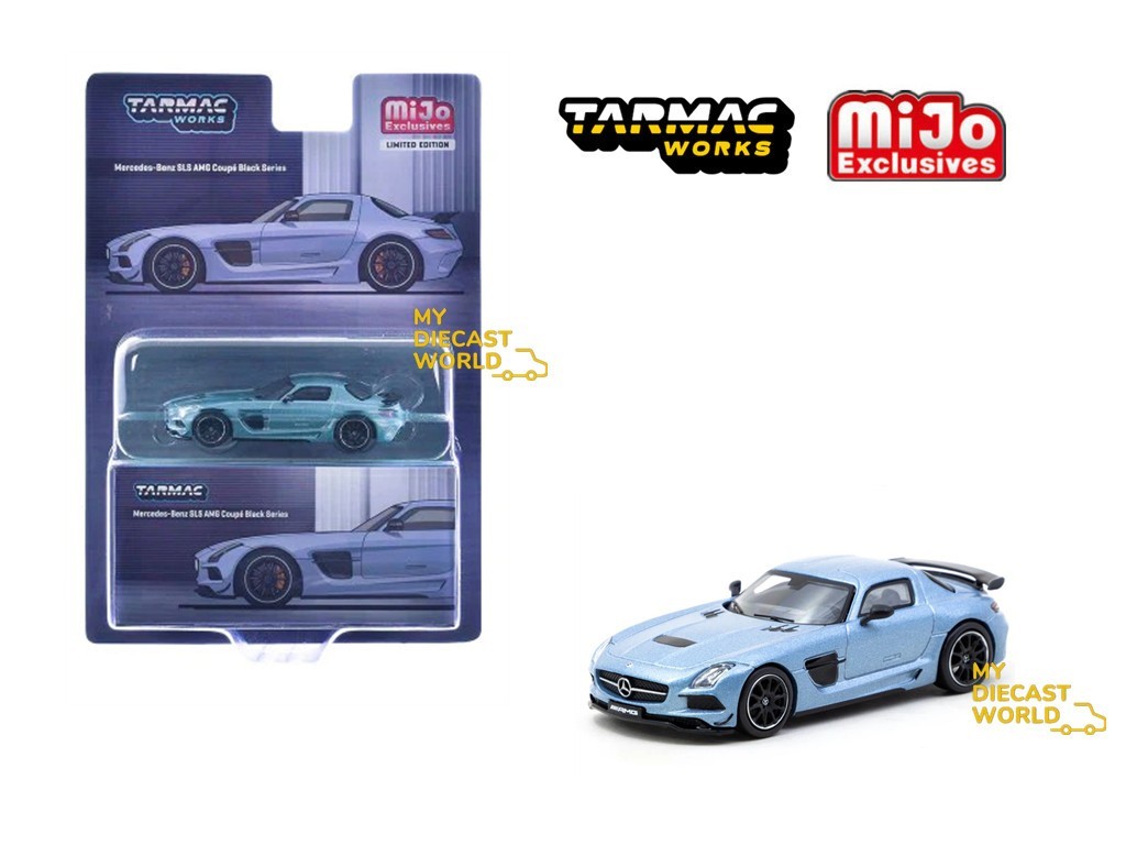 Tarmac Works 1:64 Mercedes-Benz SLS AMG Coupe Black Series Matte Blue