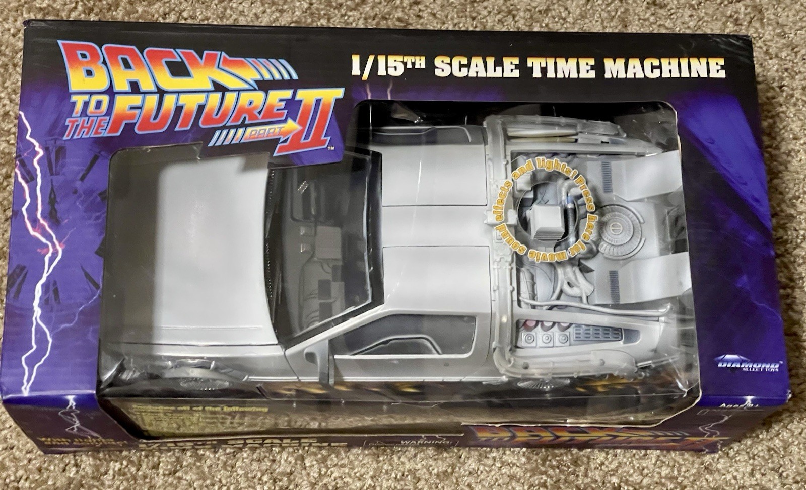 Back to the Future II DeLorean Frosty 1/15 Diamond Select Movie Dialogue Sealed