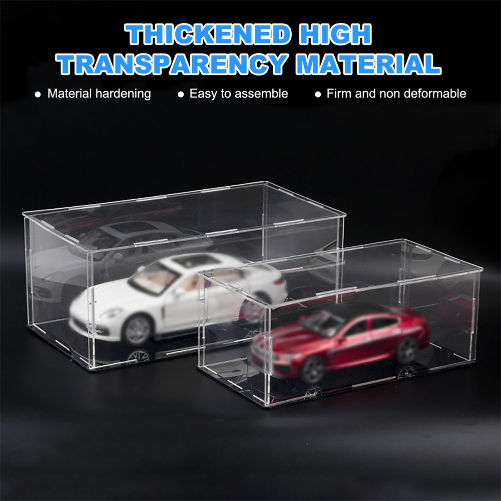 Clear Acrylic Display Case Box Collectibles Diecast 1/14 1/18 1/24 Dustproof