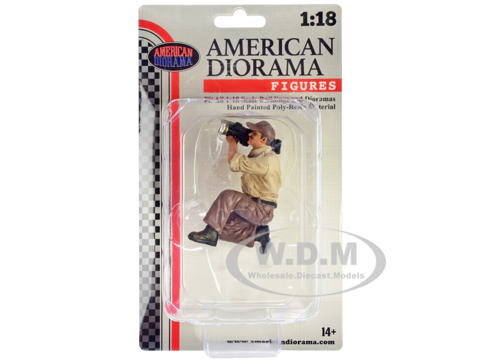 “4X4 MECHANIC” FIGURE 7 FOR 1/18 SCALE MODELS BY AMERICAN DIORAMA 18017