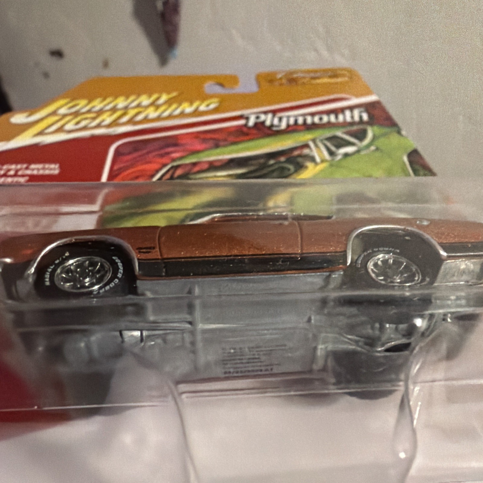 🚨1969🔥Plymouth🔥Barracuda 1/64 Diecast Bronze Fire ⭐️Classic⭐️Gold