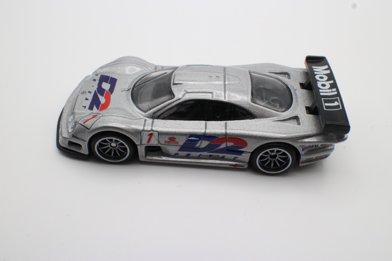 Hot Wheels 1997 Mercedes-Benz CLK-GTR Silver D2 Boulevard Premium Loose 1:64