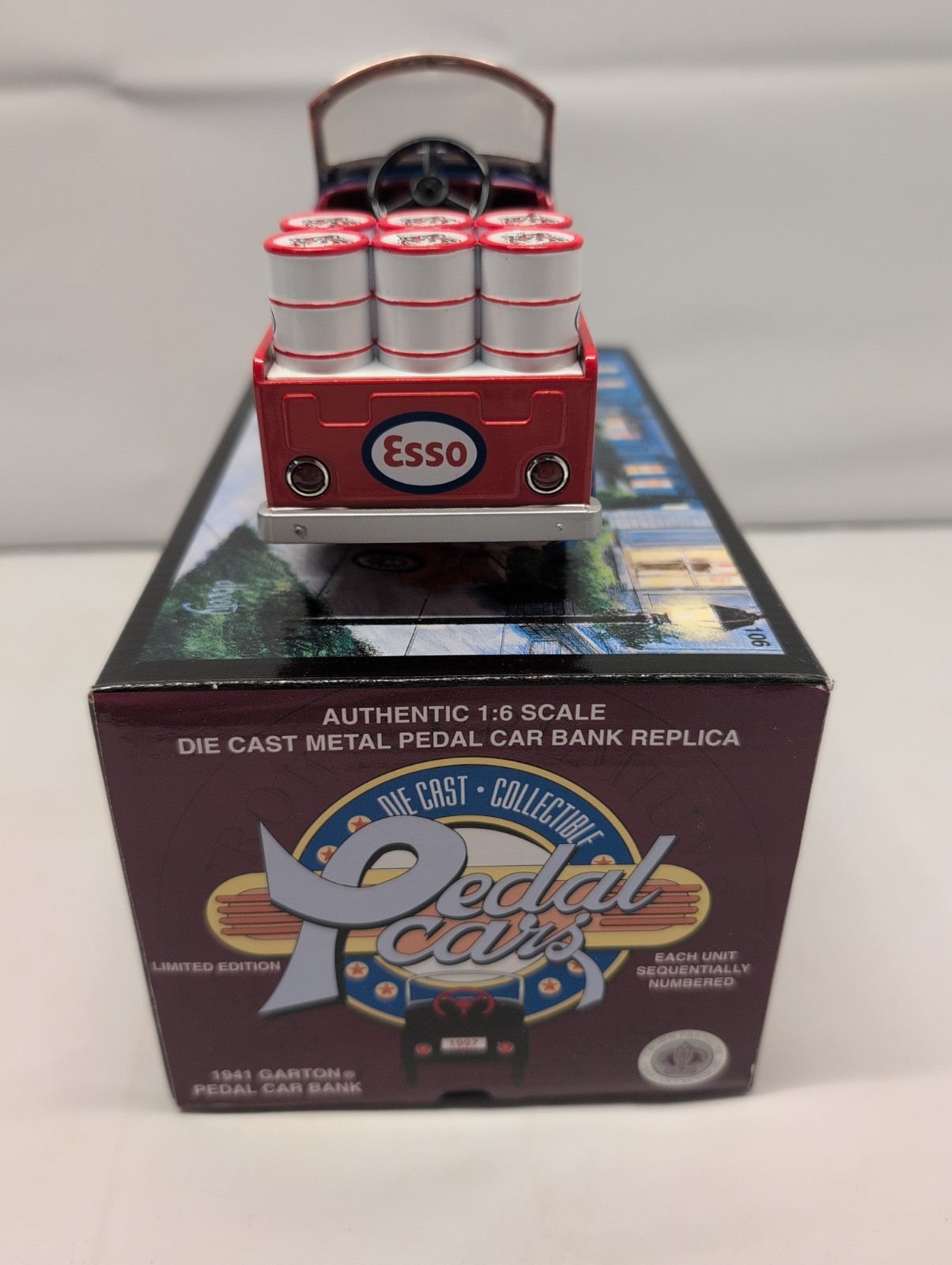 Exxon 1941 Garton Pedal Car Bank Replica By Crown Premiums 1/6th Scale NIB