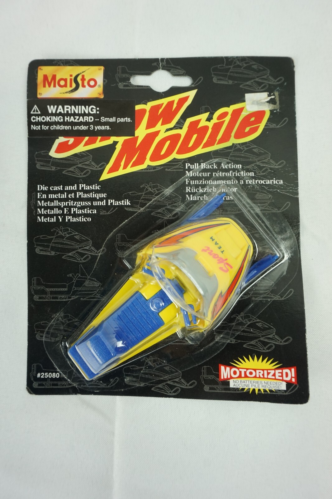 Maisto Snow Mobile 25080 Motorized Die Cast and Plastic Sport Team NEW