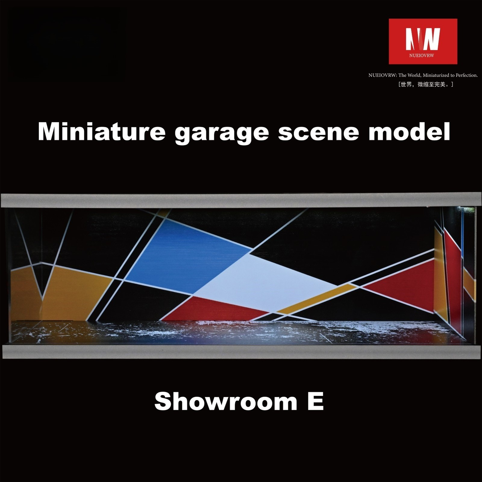 Diorama 1/64 Car Garage Model LED Lighting City Parking Lot Scene Model Gift Toy