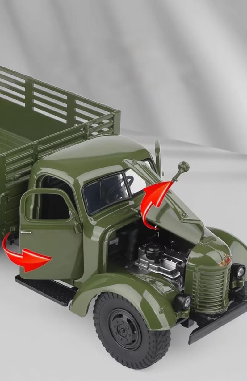 1:32 CA30 CA10 Diecast Tactical Truck Military Model with Sound & Light Toy