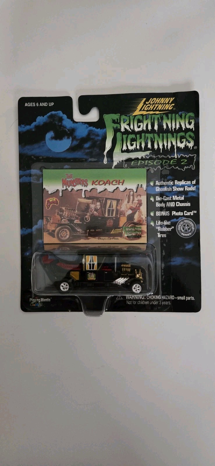 Johnny Lightning Frightning Lightning “The Munsters Koach” Diecast On Card New