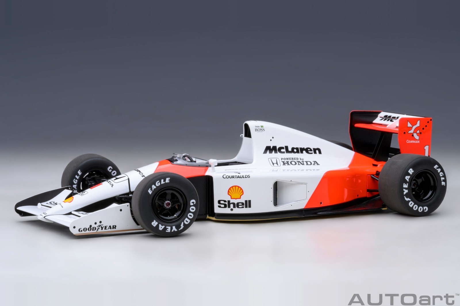 Autoart McLaren Honda MP4/6 1991 #1 (with McLaren logo) 1/18 Scale New Release!