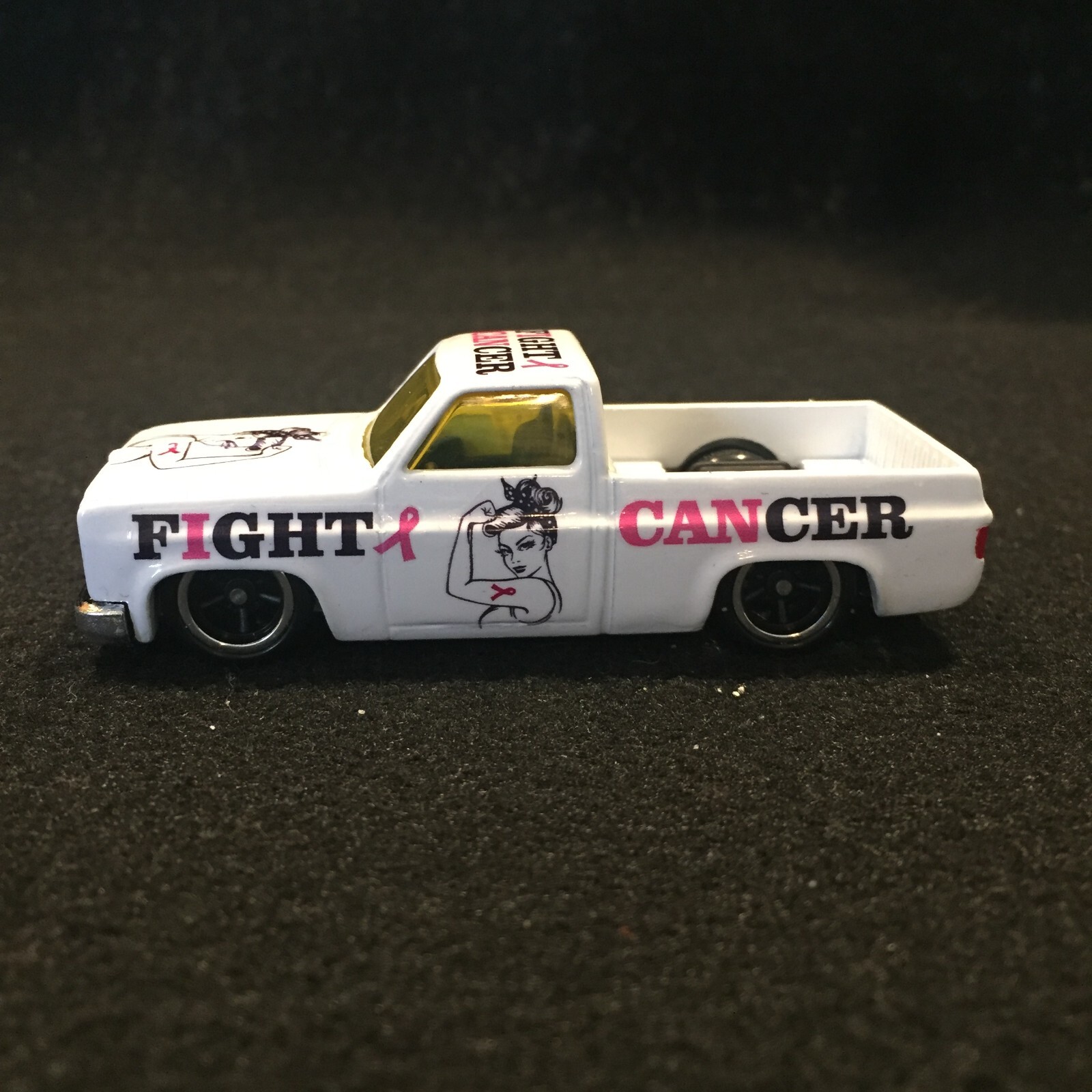 Clear 1:64 Waterslide Decal Leukemia and Kidney Awareness Orange Ribbons