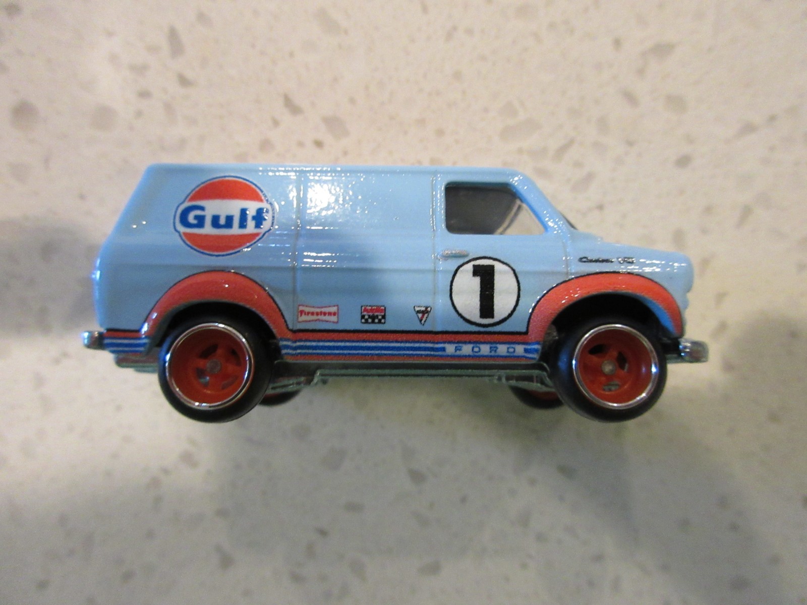 2026 Hot Wheels Ford Transit Supervan GULF BLUE Premium Diecast Van Car Culture