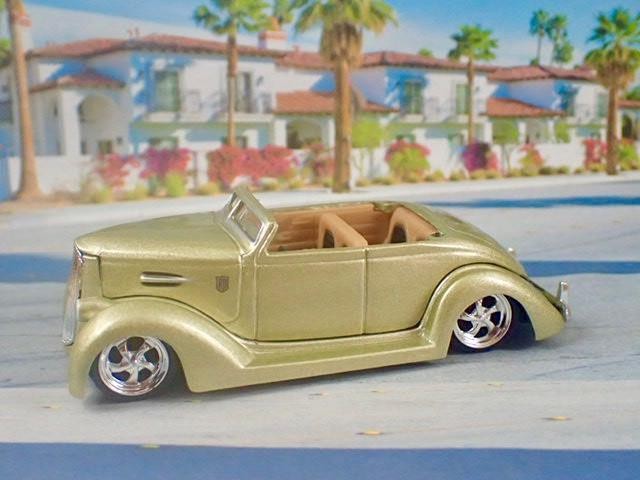 Packard Style Grill 1936 Ford V8 Coupe w/removable Top 1/64 Scale Ltd Edition P
