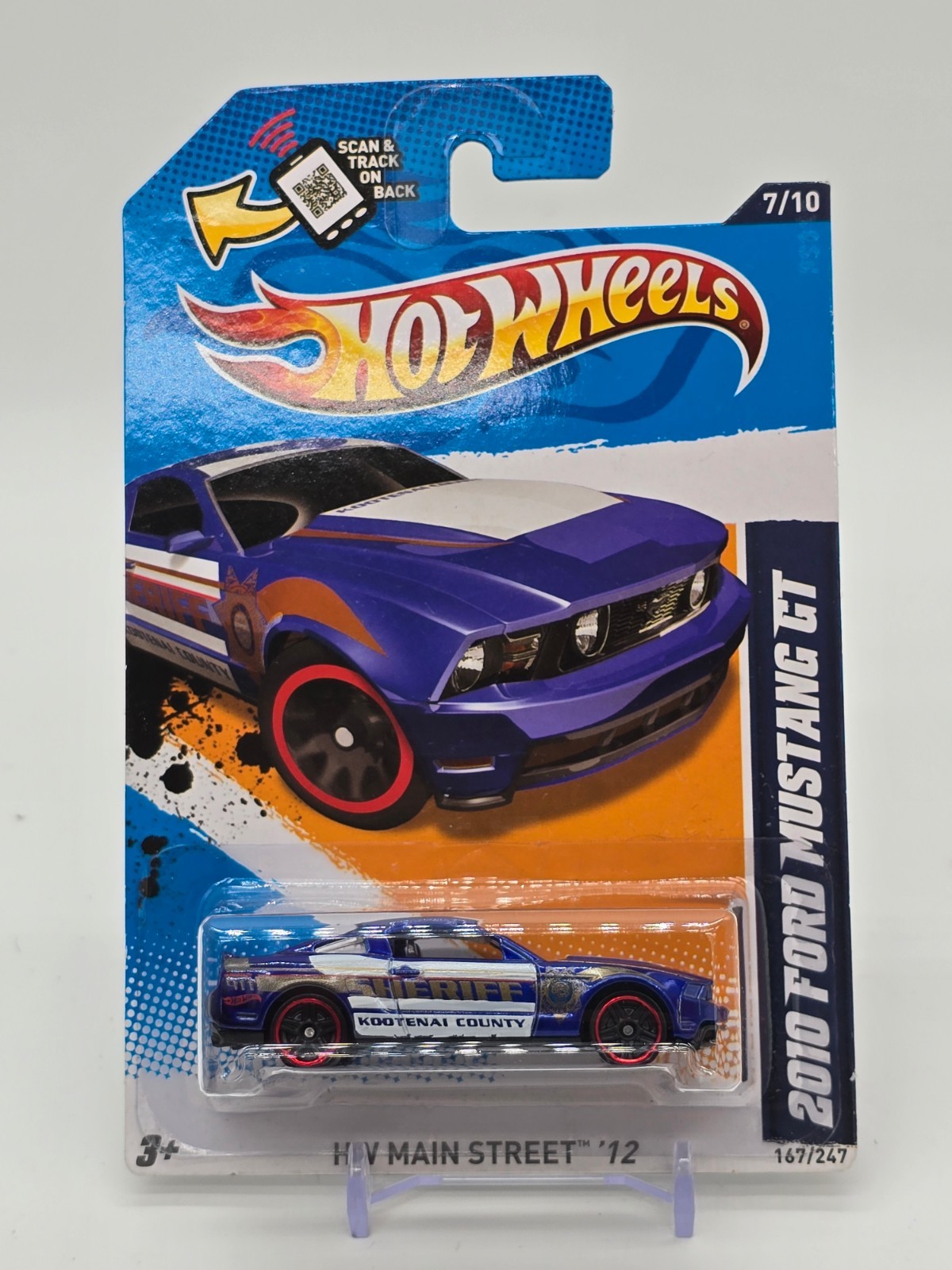 Hot Wheels – HW Main Street ’12 – ’10 Mustang GT – Kootenai County -Red Wheels