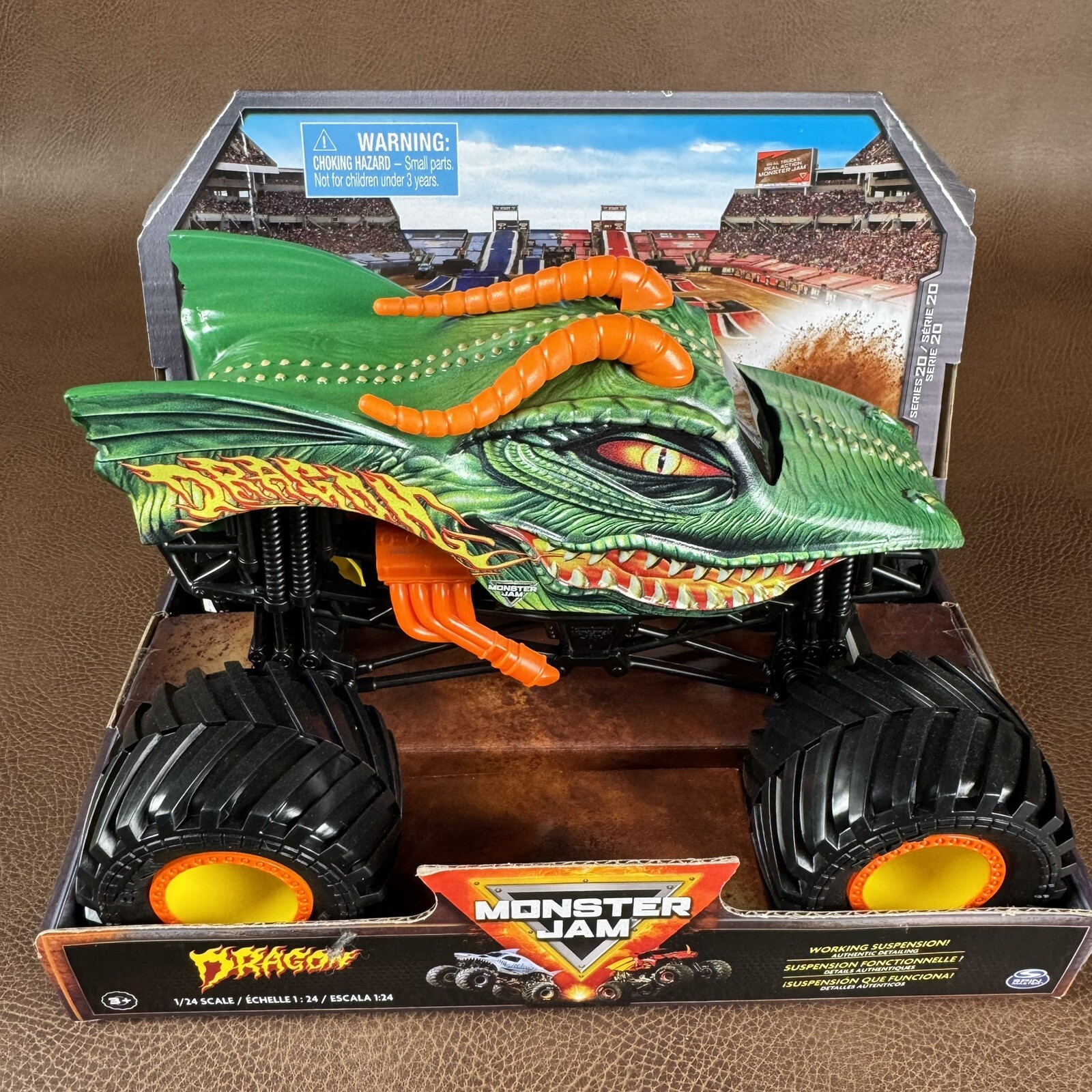 Monster Jam Truck Dragon 1/24 Scale Series 20 True Metal by Spin Master