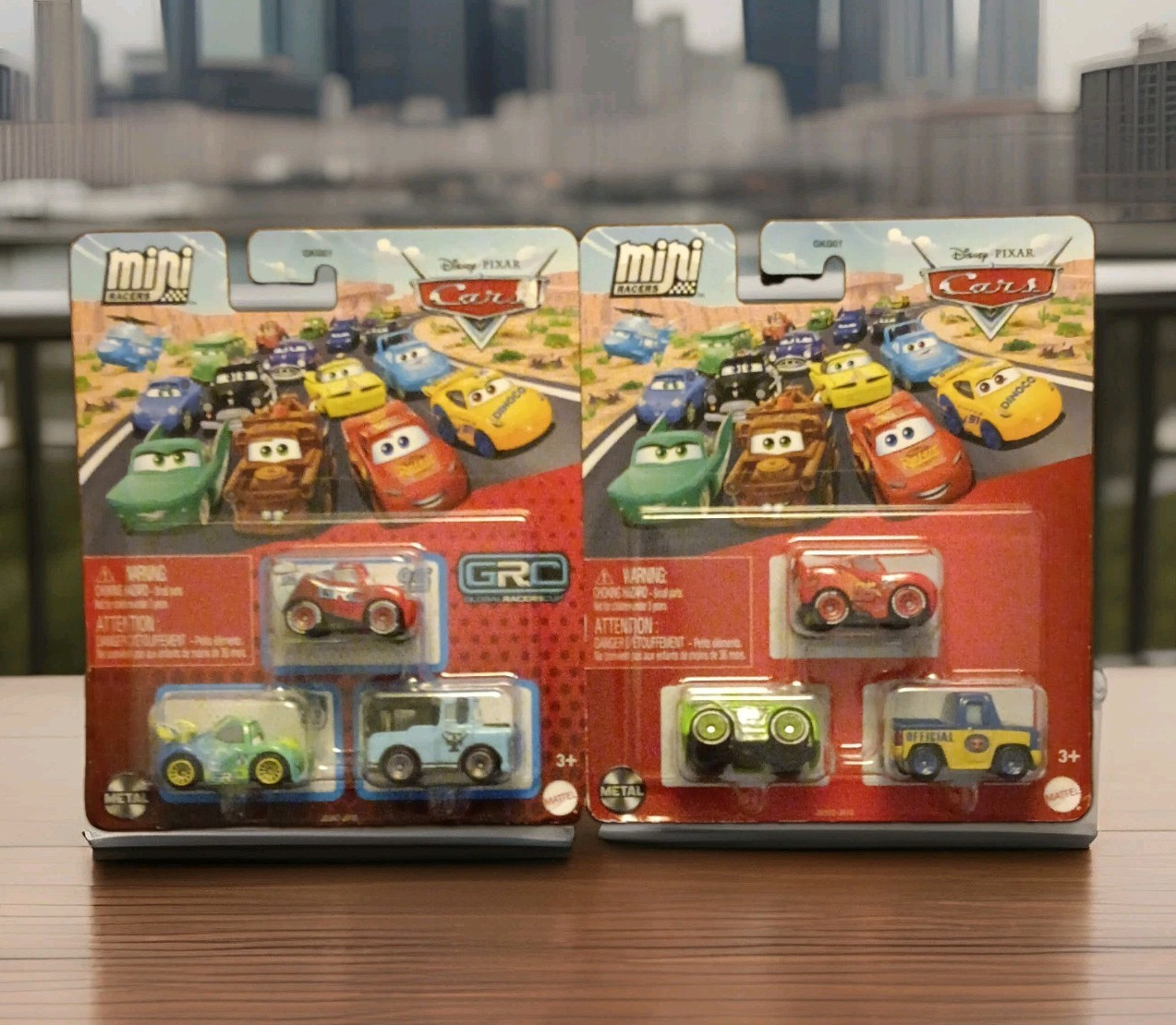 Lot of 2: Mattel Disney Pixar Cars Mini Racers Diecast Cars 3-Pack