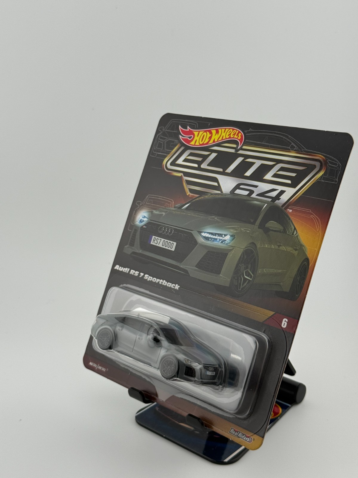Hot Wheels Collectors Premium Elite 64 Gray Audi RS 7 Sportback