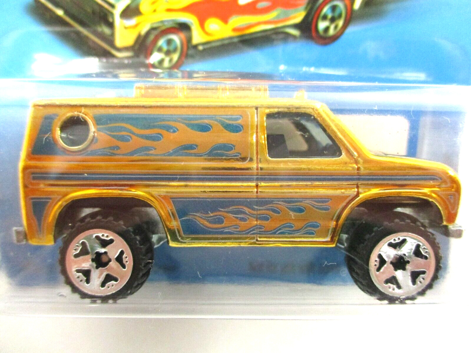 HOT WHEELS – SUPER CHROMES – BAJA BREAKER LIFTED 4X4 FORD VAN (GOLD) – 1/64