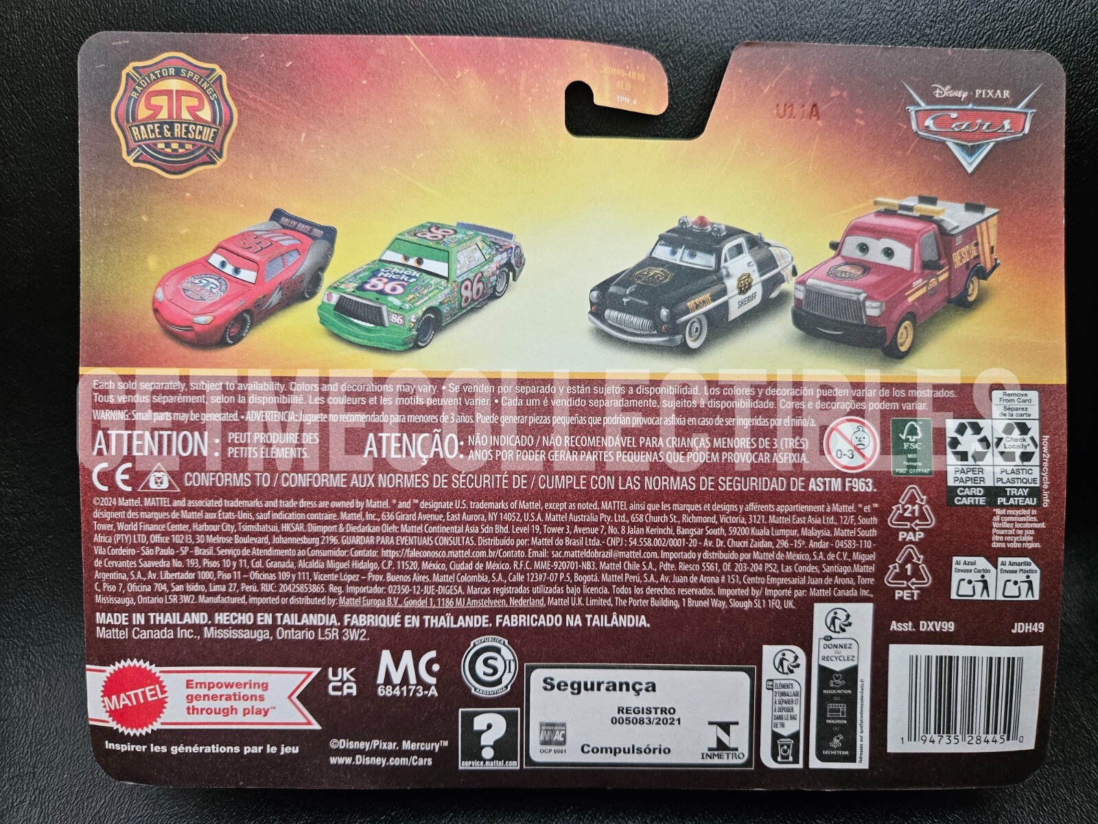 DISNEY PIXAR CARS RACE & RESCUE SHERIFF ADAM ROADRIGUEZ 2025 2 PACK SAVE 6