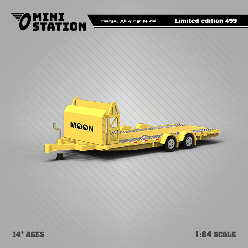 Mini Station 1:64 Mooneyes Targa/T1/trailer/Repair worker Model Car
