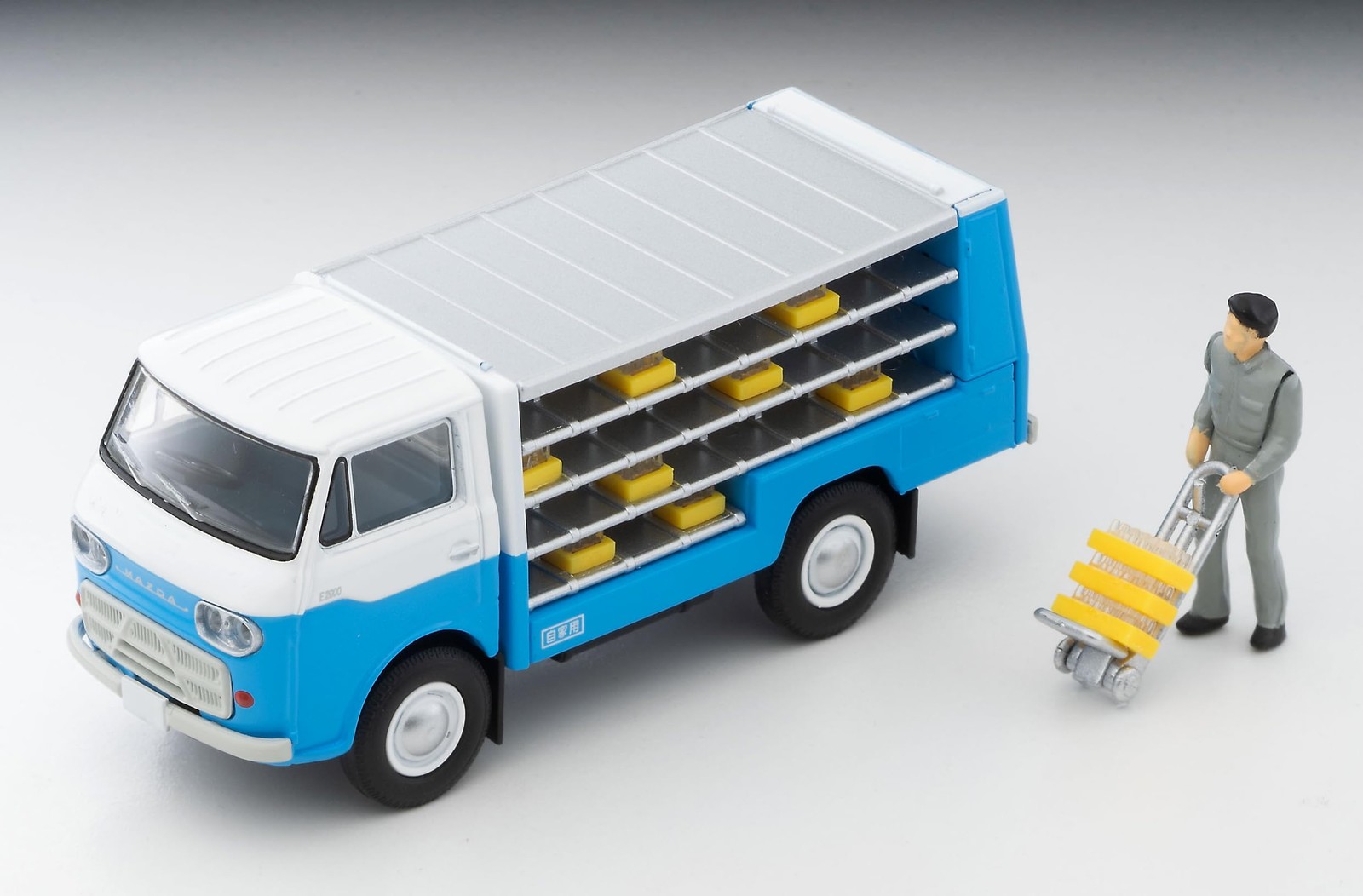 Tomica Limited Vintage LV-210a Mazda E2000 Bottle Car White/Light Blue