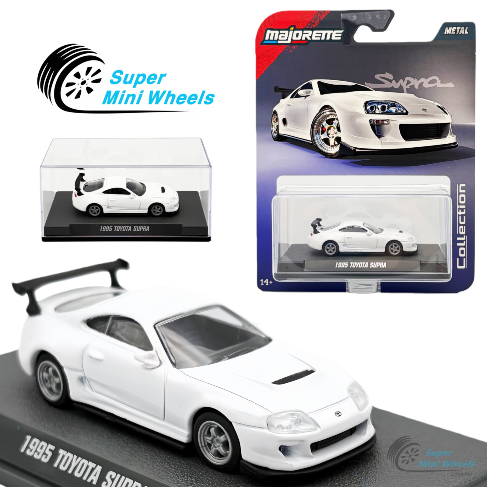 Majorette 1:64 Collector Series – 1995 Toyota Supra – White