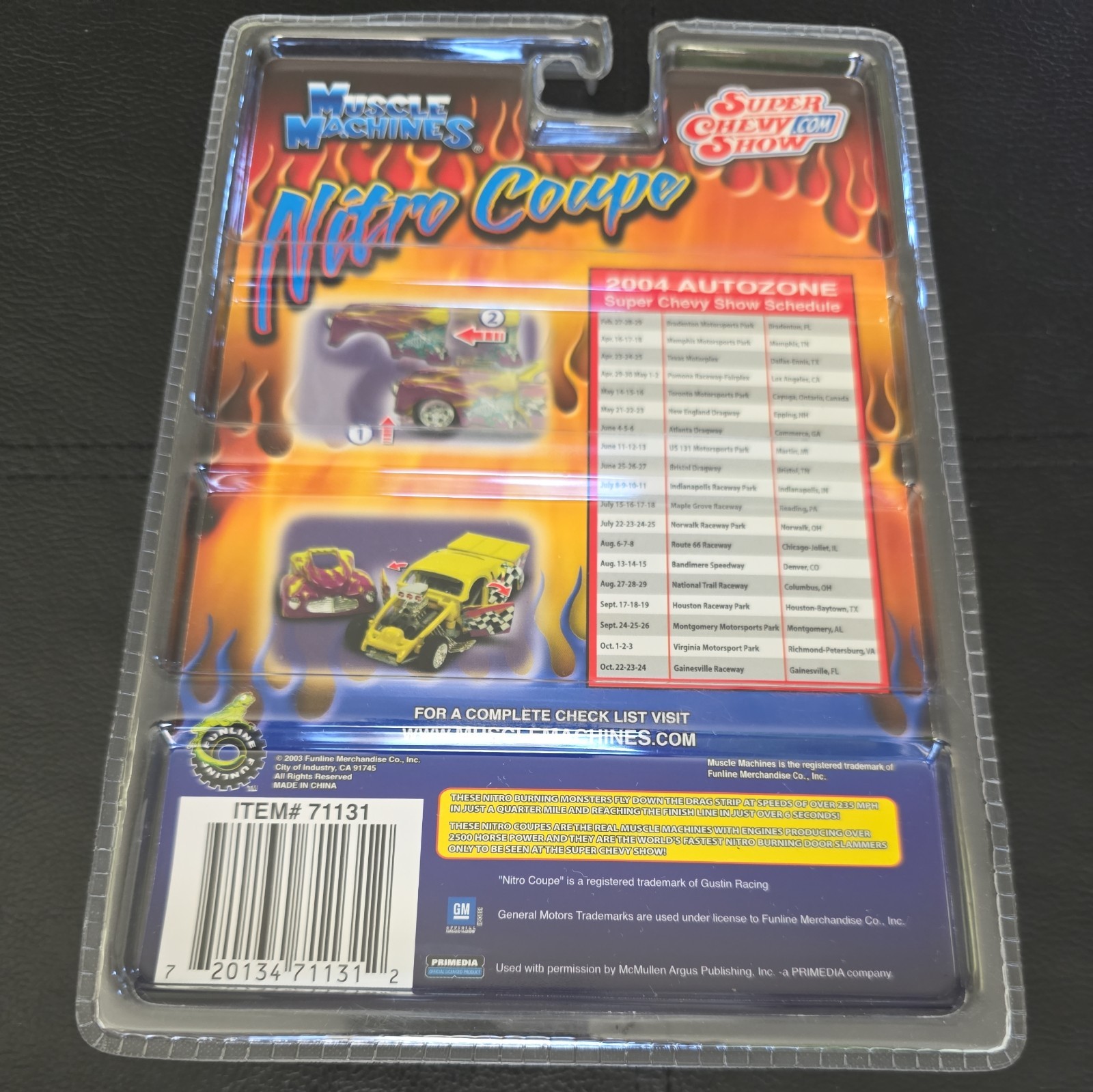 6 Pks 1:64 scale Muscle Machines Nitro Coupe die-cast vehicles Adult Collectibes